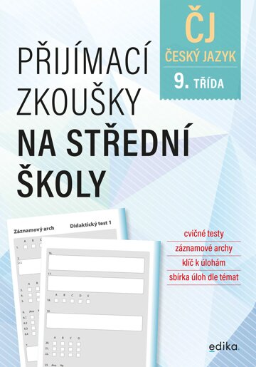 Obálka knihy Přijímací zkoušky na střední školy – český jazyk