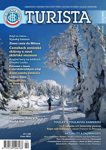 Obálka e-magazínu Časopis TURISTA 2.1.2016