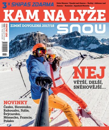 Obálka e-magazínu SNOW 106 time - kam na lyže18/2017