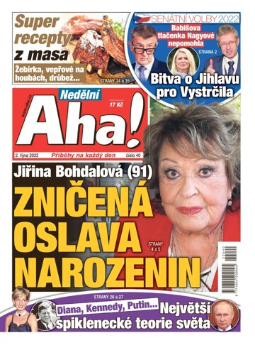 Obálka e-magazínu Nedělní AHA! 2.10.2022