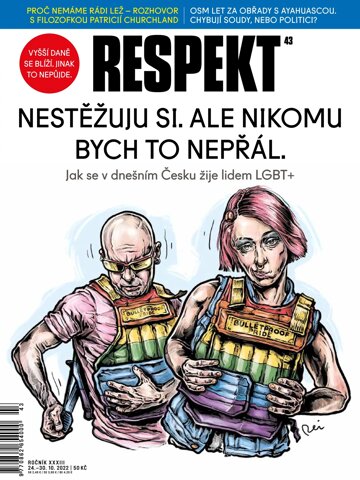 Obálka e-magazínu Respekt 43/2022