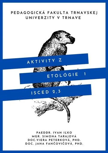 Obálka knihy Aktivity z etológie 1