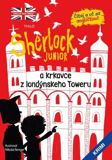 Obálka knihy Sherlock Junior a krkavce z londýnskeho Toweru