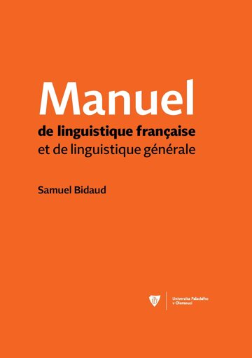 Obálka knihy Manuel de linguistique francaise et de linguistique générale