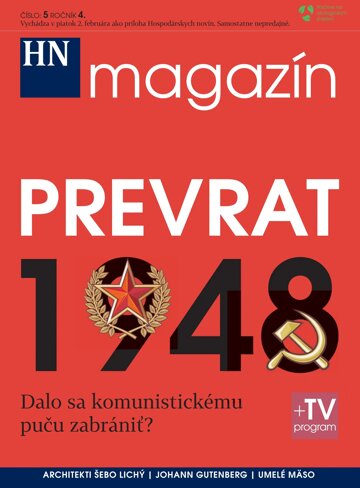 Obálka e-magazínu Prílohy HN magazín číslo:5 ročník 4.