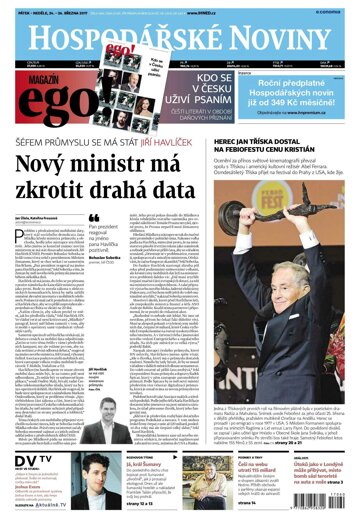 Obálka e-magazínu Hospodářské noviny 060 - 24.3.2017