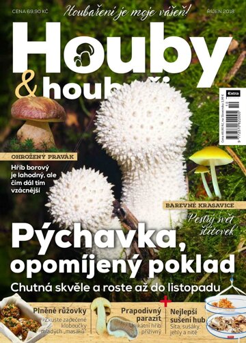 Obálka e-magazínu Houby a houbaři 10/2018