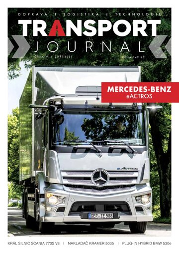 Obálka e-magazínu TRANSPORT Journal 9/2021