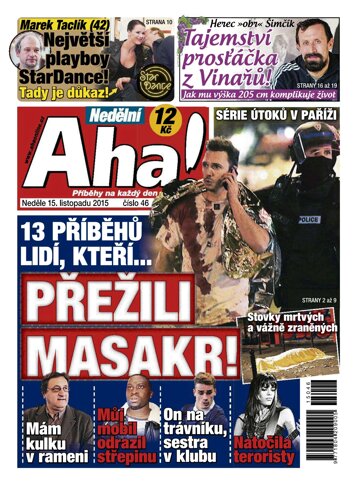 Obálka e-magazínu Nedělní AHA! 15.11.2015