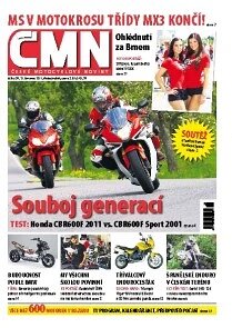 Obálka e-magazínu ČESKÉ MOTOCYKLOVÉ NOVINY 29/2011