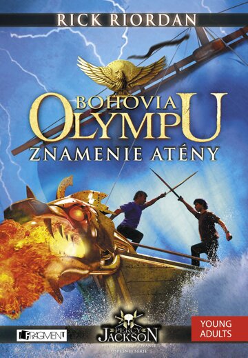 Obálka knihy Bohovia Olympu – Znamenie Atény