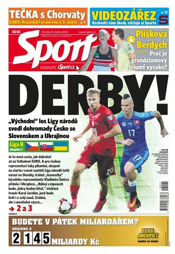 Obálka e-magazínu Sport 25.1.2018