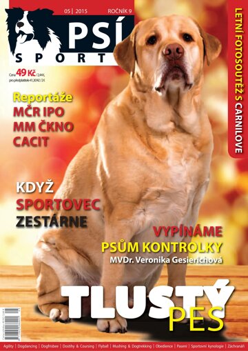 Obálka e-magazínu Psí sporty 5/2015