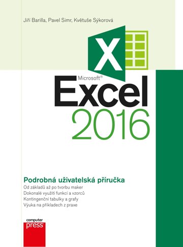 Obálka knihy Microsoft Excel 2016 Podrobná uživatelská příručka