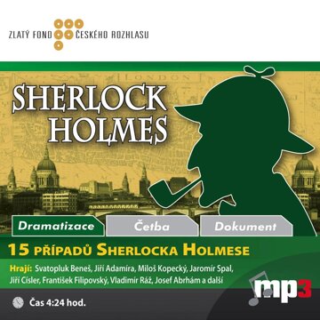 Obálka audioknihy 15 případů Sherlocka Holmese