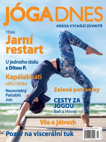 Obálka e-magazínu JÓGA DNES březen/duben 2016