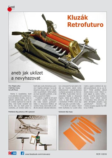 Obálka e-magazínu Kluzák Retrofuturo