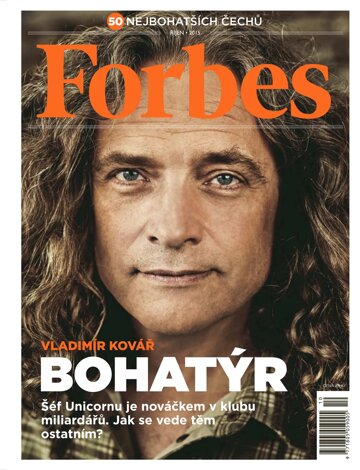 Obálka e-magazínu Forbes 10/2015