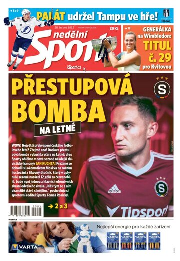 Obálka e-magazínu Nedělní Sport 26.6.2022