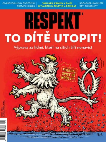 Obálka e-magazínu Respekt 8/2018