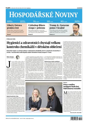 Obálka e-magazínu Hospodářské noviny 020 - 29.1.2024