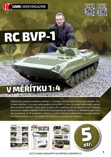 Obálka e-magazínu RC BVP-1 v měřítku 1 : 4