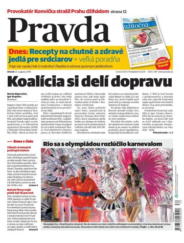 Obálka e-magazínu Pravda 23.8.2016