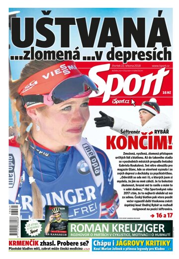 Obálka e-magazínu Sport 22.3.2018