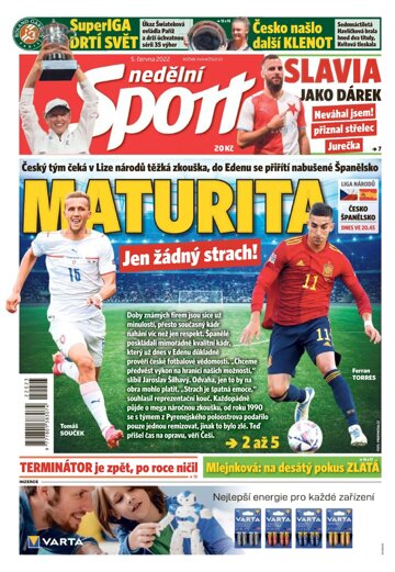 Obálka e-magazínu Nedělní Sport 5.6.2022