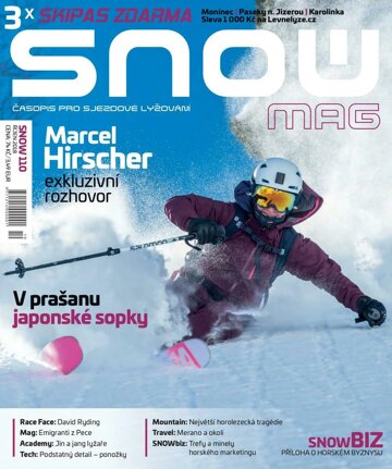 Obálka e-magazínu SNOW 110 - říjen 2018