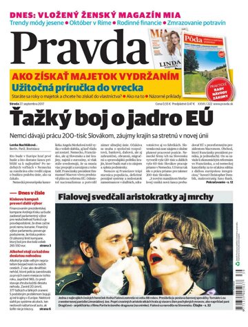Obálka e-magazínu Pravda 27. 9. 2017