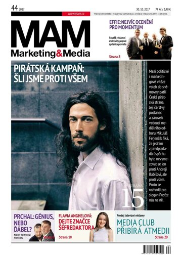 Obálka e-magazínu Marketing & Media 44 - 30.10.2017