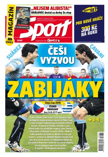 Obálka e-magazínu Sport 23.3.2018