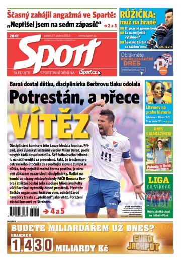 Obálka e-magazínu Sport 17.4.2015