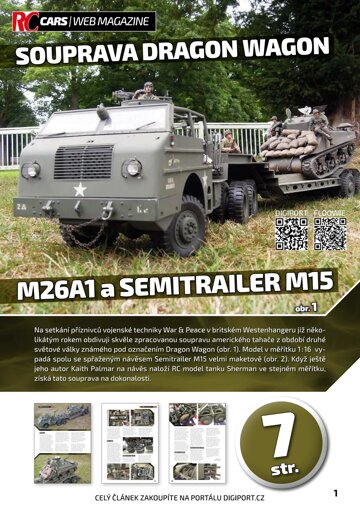 Obálka e-magazínu Souprava Dragon Wagon M26A1 a Semitrailer M15