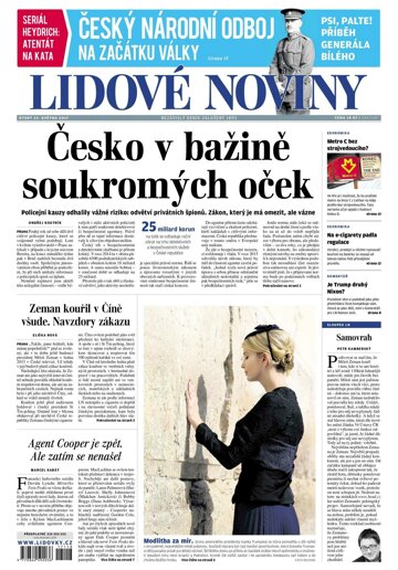 Obálka e-magazínu Lidové noviny 23.5.2017