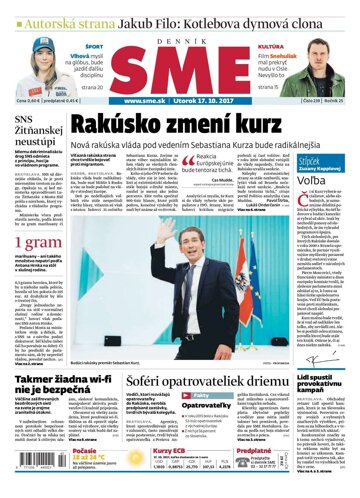 Obálka e-magazínu SME 17.10.2017