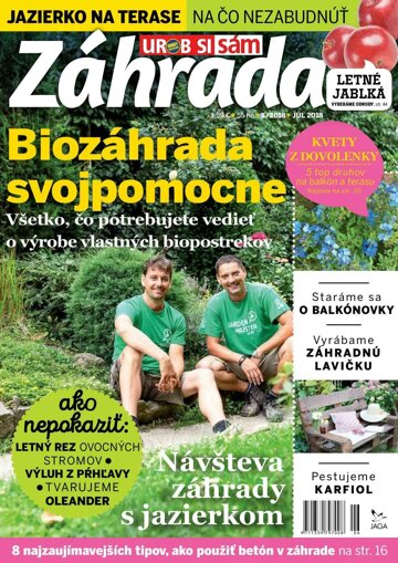 Obálka e-magazínu Záhrada 2018 06
