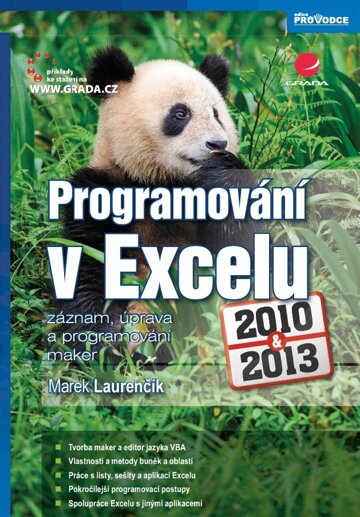 Obálka knihy Programování v Excelu 2010 a 2013