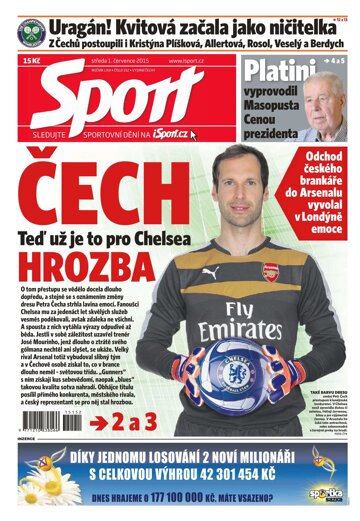 Obálka e-magazínu Sport 1.7.2015