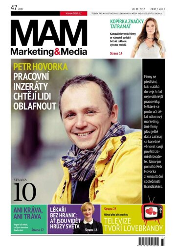 Obálka e-magazínu Marketing & Media 47 - 20.11.2017