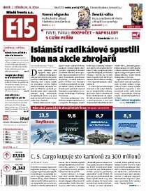Obálka e-magazínu E15 24.9.2014