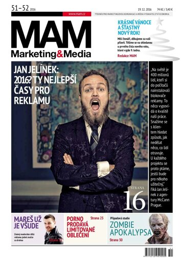 Obálka e-magazínu Marketing & Media 51/52 - 19.12.2016