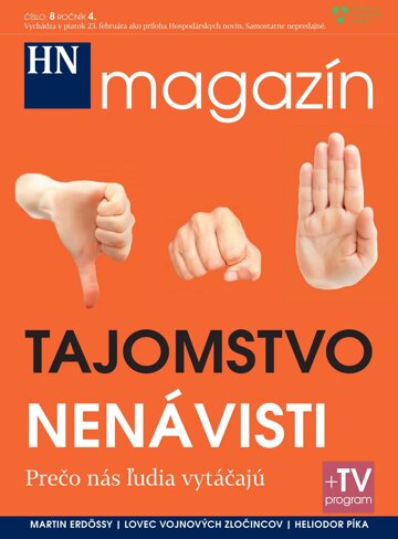 Obálka e-magazínu Prílohy HN magazín číslo:8 ročník 4.