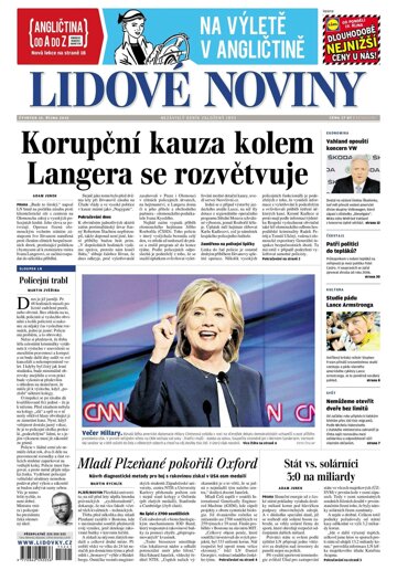 Obálka e-magazínu Lidové noviny 15.10.2015