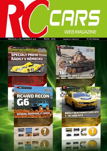 Obálka e-magazínu RC cars web 10/16