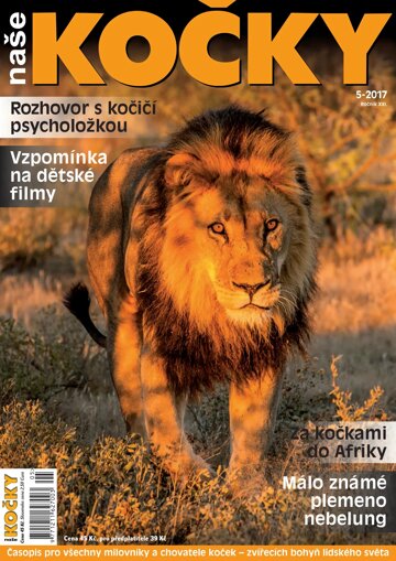 Obálka e-magazínu Naše kočky 5/2017