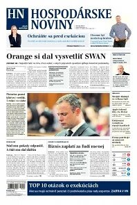 Obálka e-magazínu Hospodárske noviny 22.10.2014