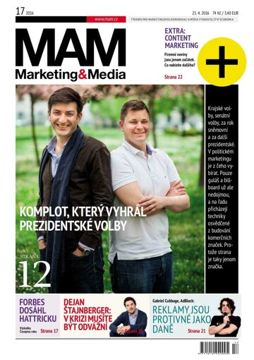 Obálka e-magazínu Marketing & Media 17 - 25.4.2016