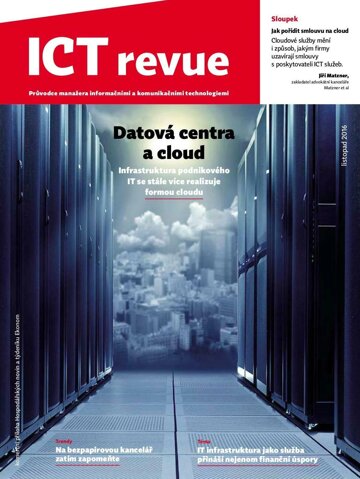 Obálka e-magazínu Ekonom 45 - 10.11.2016 příloha ICT revue